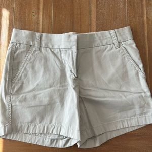 J. Crew khaki chino shorts